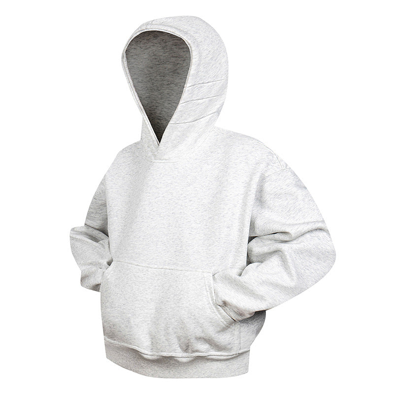 Unisex Oversize-Kapuzenpullover mit Kängurutasche und gerippten Bündchen Drune