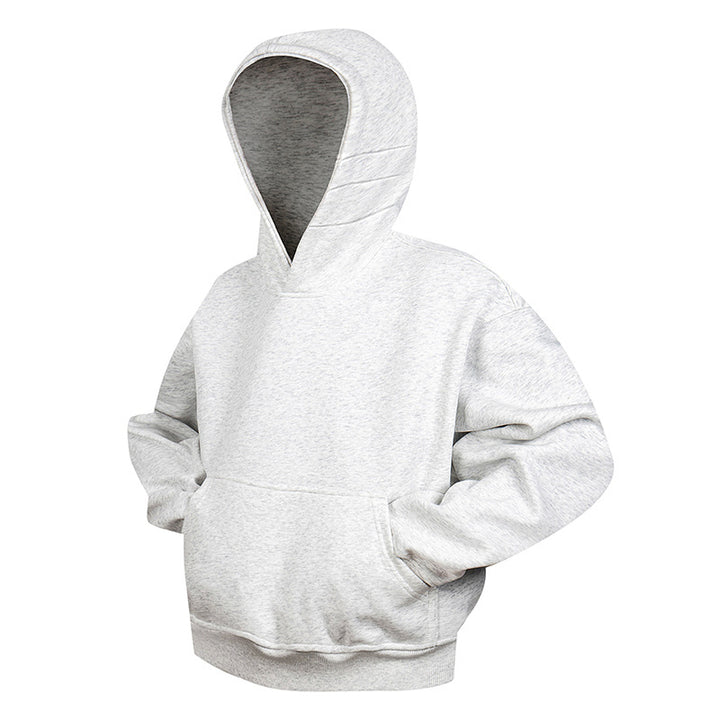 Unisex Oversize-Kapuzenpullover mit Kängurutasche und gerippten Bündchen Drune