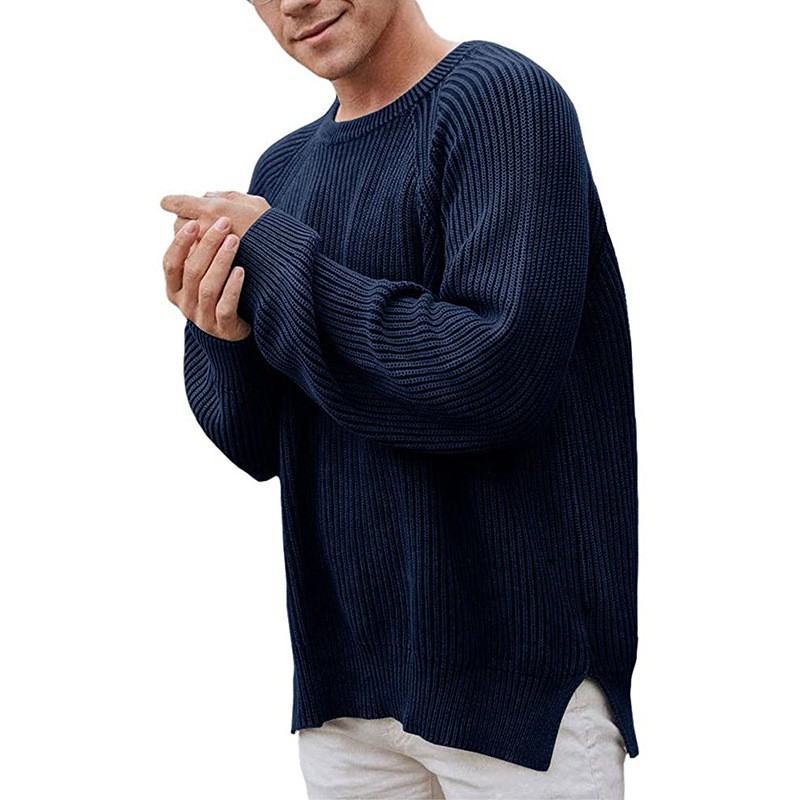 Herren eleganter Strickpullover mit strukturiertem Design und modernem Schnitt Drune