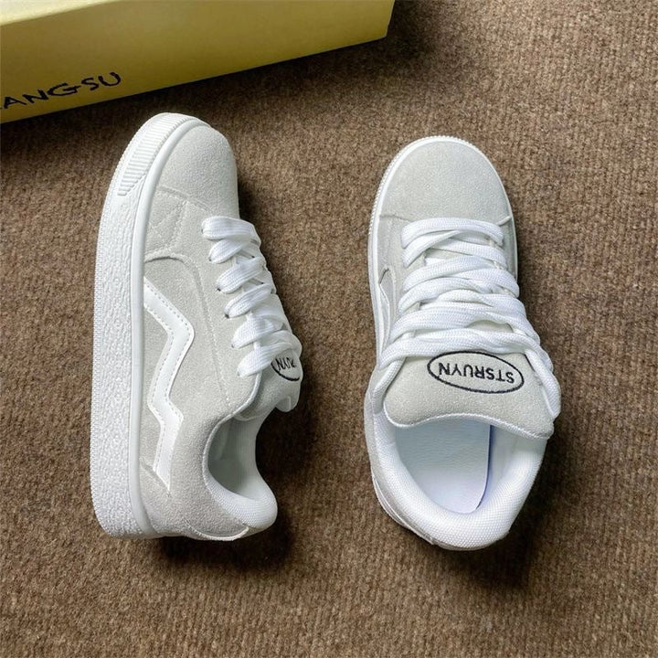 Damen Sportliche Sneaker mit hochwertigem Wildleder und rutschfester Sohle Drune