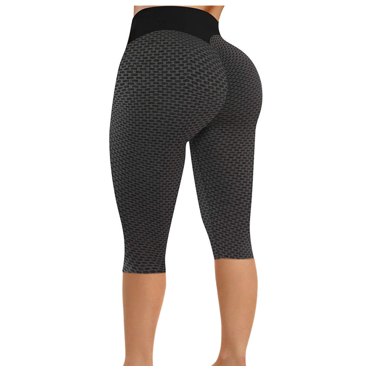 Damen Hochgeschnittene Sportleggings mit Nahtdesign Drune