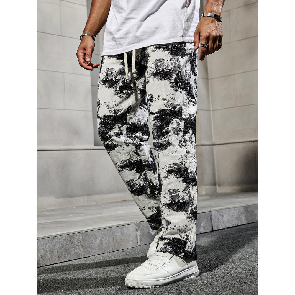 Herren Modische Freizeithose mit einzigartigem Grafikdruck Drune