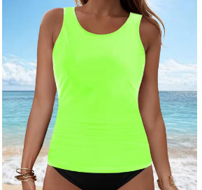 Damen Tankini-Oberteil mit Raffung Drune