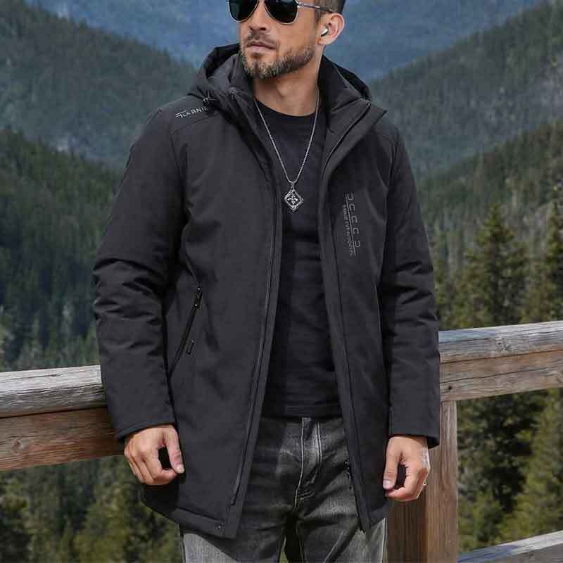 Herren Multifunktionale Übergangsjacke mit hohem Kragen Drune