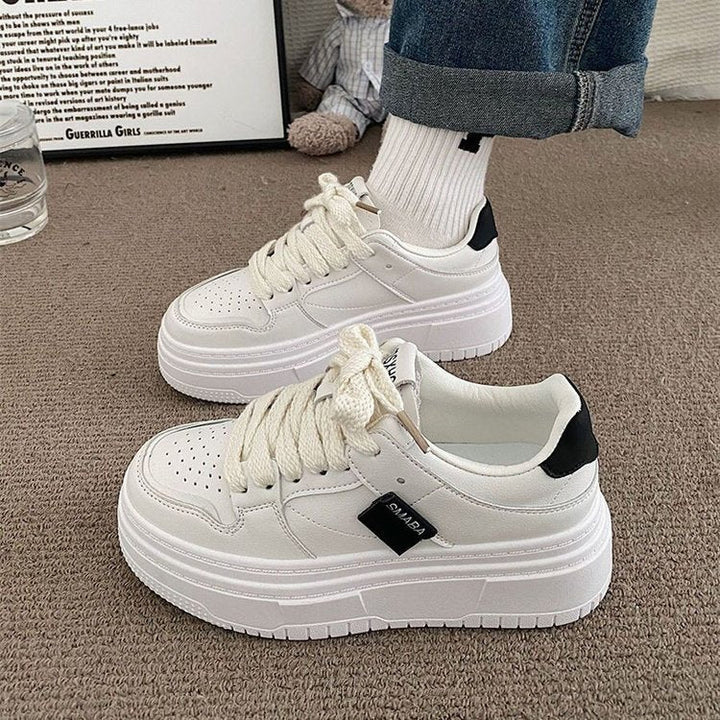 Damen Plattform-Sneaker mit dämpfender Laufsohle und eleganter Schnürung Drune