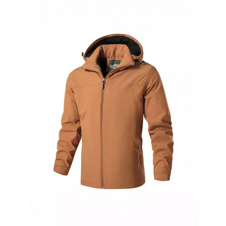 Herren leichte Outdoorjacke mit Kapuze Drune