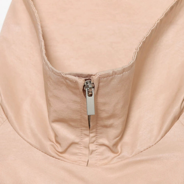 Damen Kurzer Windbreaker‑Blouson mit hohem Stehkragen, Raglanärmeln und Tunnelzugsaum Drune