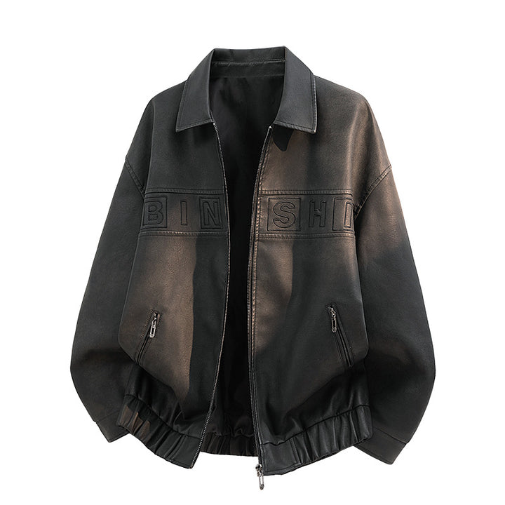 Herren Freizeit Lederjacke Drune