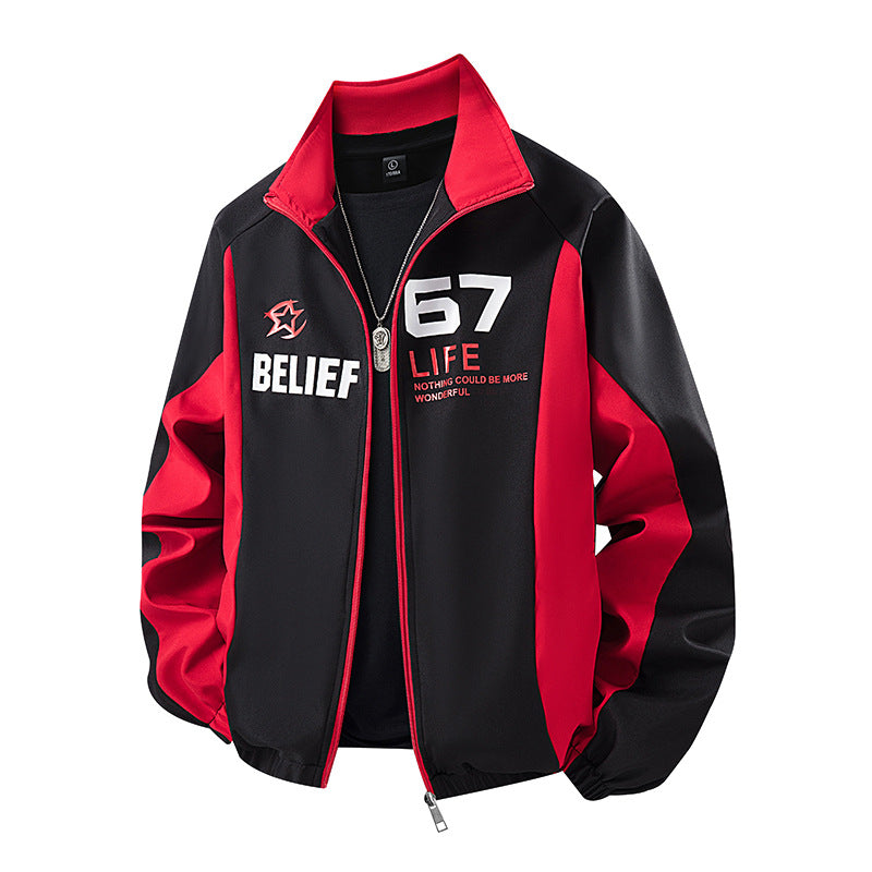 Herren Sportliche Übergangsjacke mit Reißverschluss und praktischen Taschen Drune