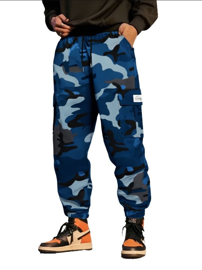 Herren Camouflage Cargo-Hose Drune