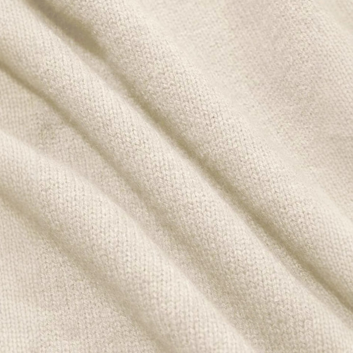 Damen Kaschmir-Optik Oversize-Pullover mit Rundhalsausschnitt und verlängerten Rippbündchen Drune