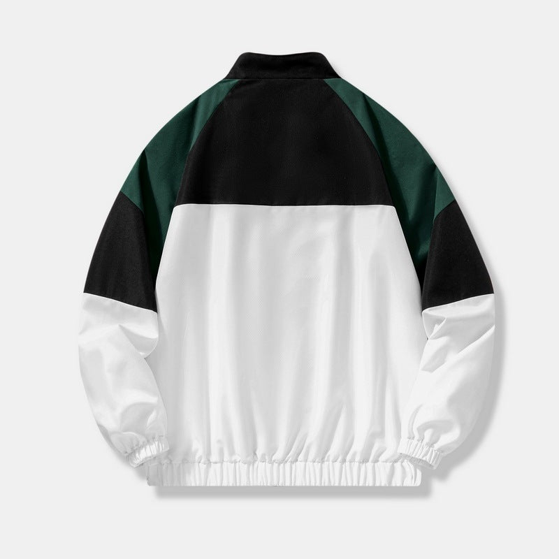 Herren Sportliche Übergangsjacke mit hohem Kragen und Reißverschluss Drune