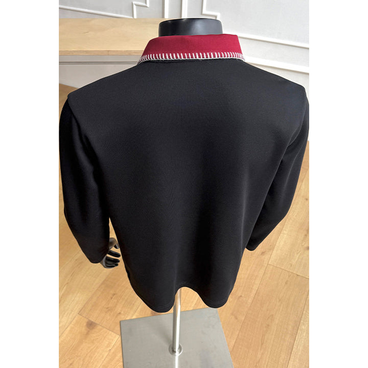 Herren Modischer Stehkragen-Pullover mit Reißverschluss Drune