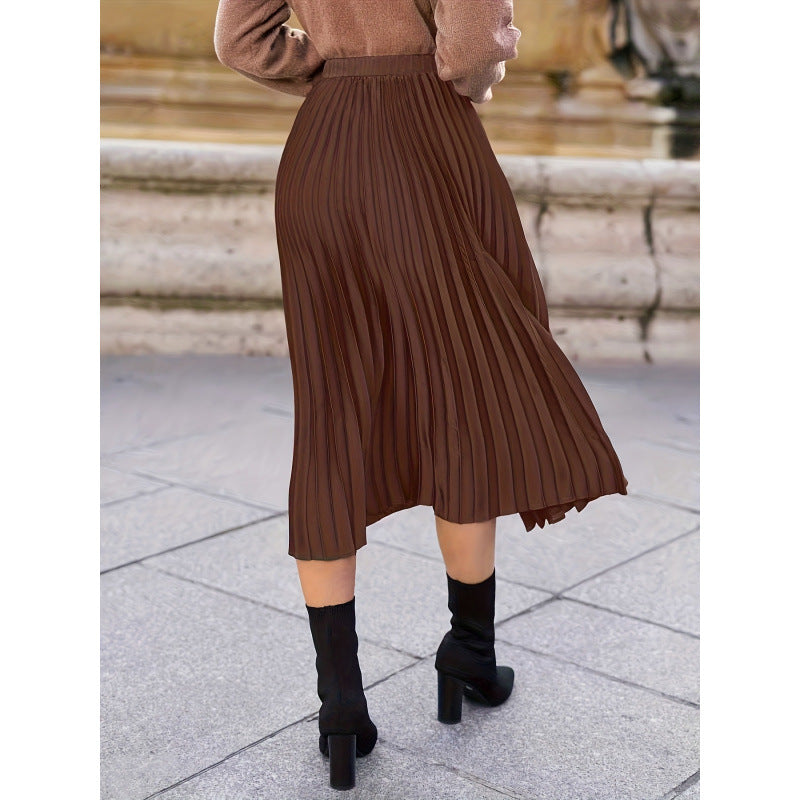 Damen Plisseerock mit hohem Bund und eleganter Ausstrahlung Drune