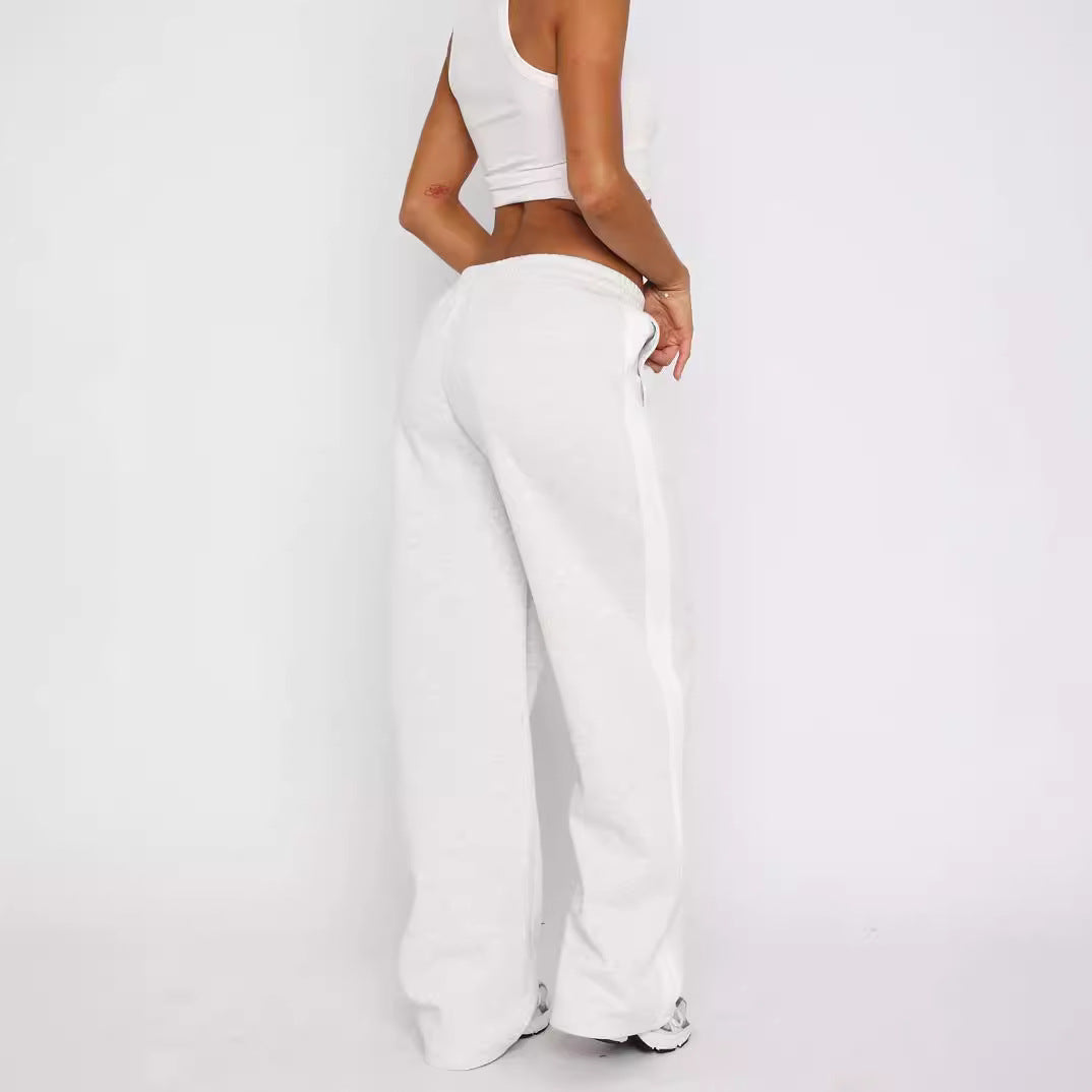 Damen Lässige Freizeithose mit seitlichen Streifen Drune