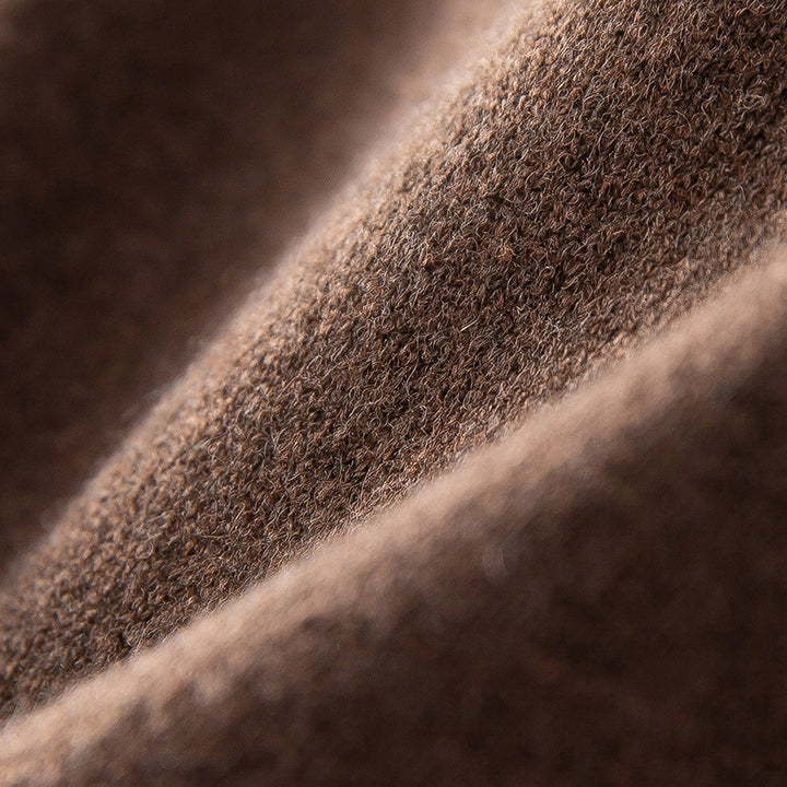 Damen Feiner Half-Zip-Pullover mit großzügigem Umschlagkragen und slimem Schnitt Drune