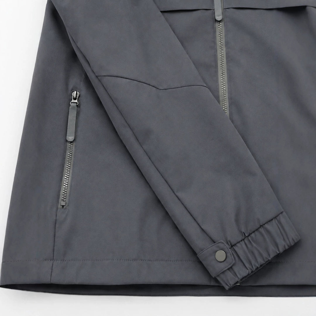 Damen Leichte Kapuzen‑Windjacke mit wasserabweisender Beschichtung, Reißverschluss und elastischem Saum Drune