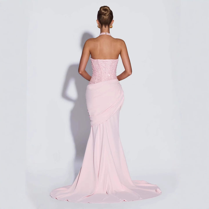 Damen Glänzendes Abendkleid mit figurbetontem Schnitt und schimmernden Pailletten Drune