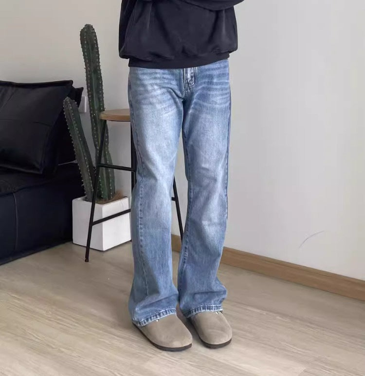 Herren Modische Bootcut Jeans Drune