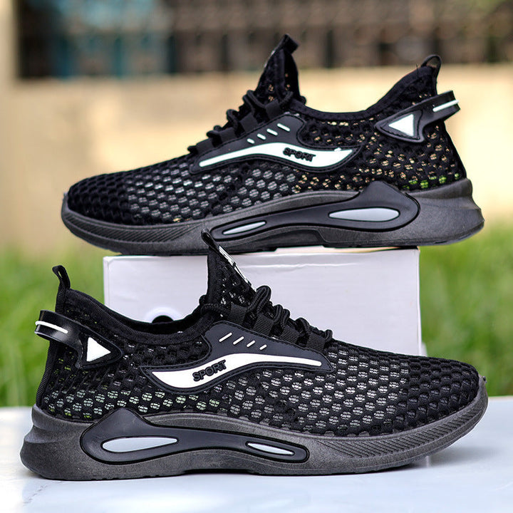Damen Sportliche Mesh-Sneaker mit rutschfester Sohle und atmungsaktiver Struktur Drune