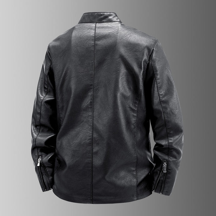 Herren Hochwertige Kunstlederjacke Drune