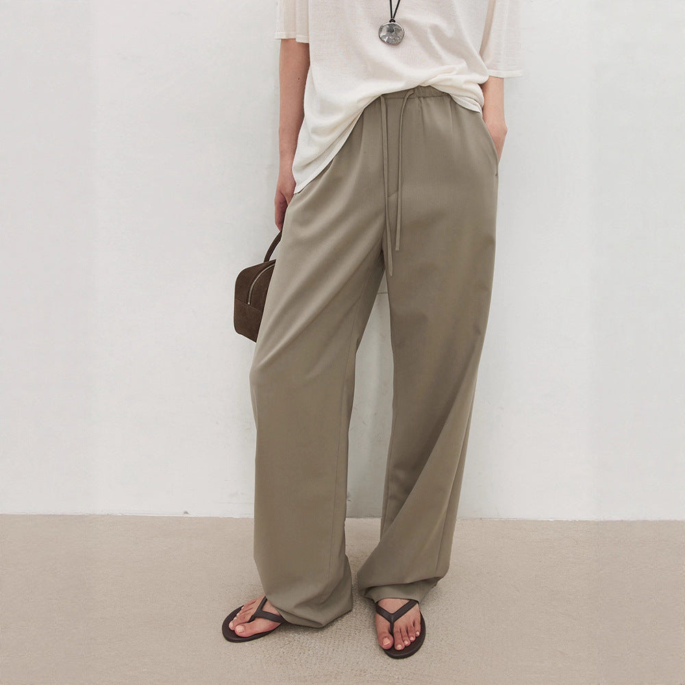 Damen elegante und weit geschnittene Freizeithose Drune