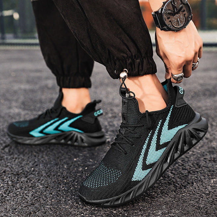 Damen Atmungsaktive und flexible Fitness-Sneaker mit rutschfester Sohle Drune