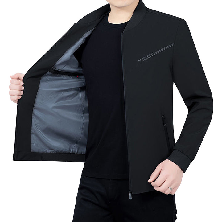 Herren Leichte Softshell-Traveljacke mit Stehkragen und Reißverschluss Drune