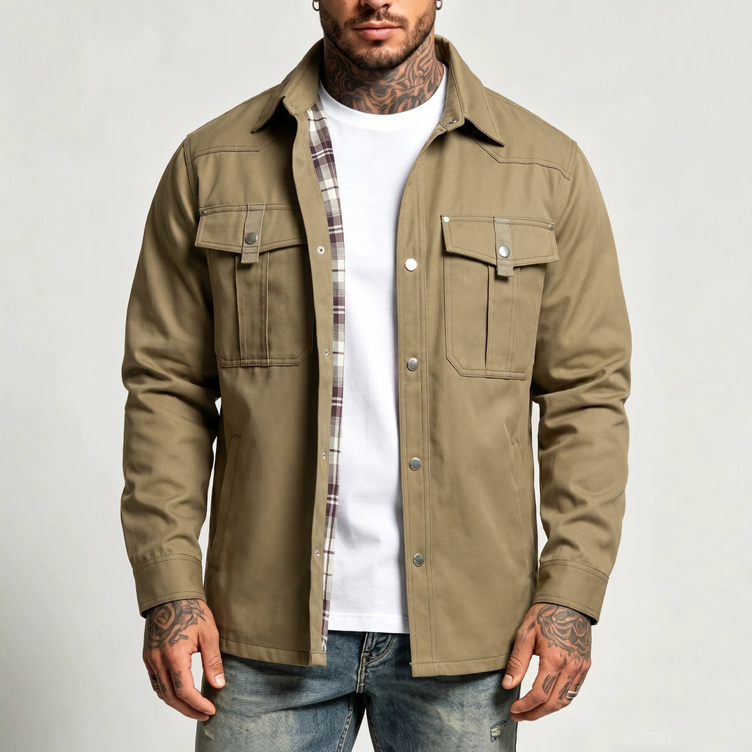 Herren Canvas-Hemdjacke Drune