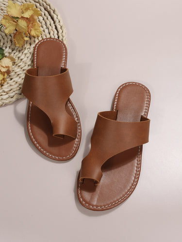 Damen elegante Zehentrenner-Sandalen mit geflochtenen Riemen Drune