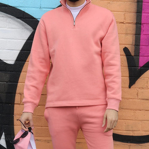 Herren sportliches Sweat-Set mit Stehkragen Drune