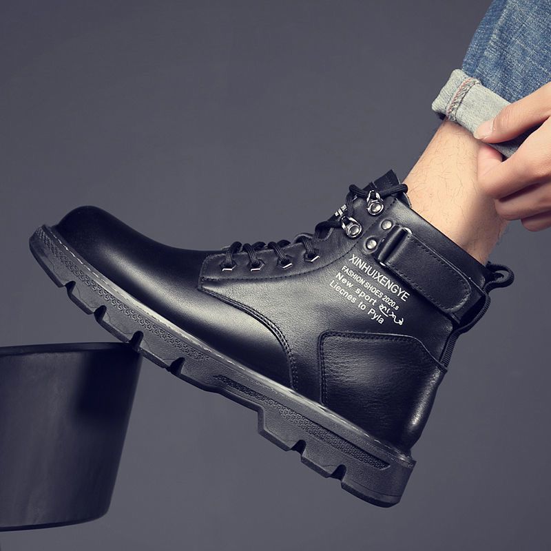Damen Robuste Lederstiefel mit rutschfester Sohle und stylishen Details Drune