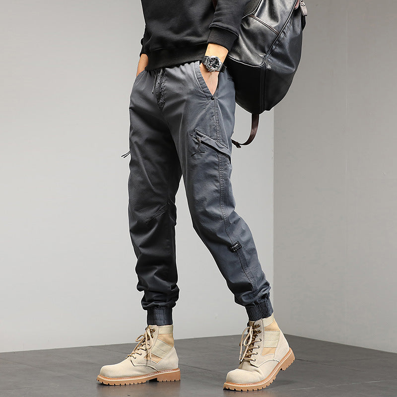 Herren Technische Cargo-Jogginghose mit Bündchen und Multifunktionstaschen Drune