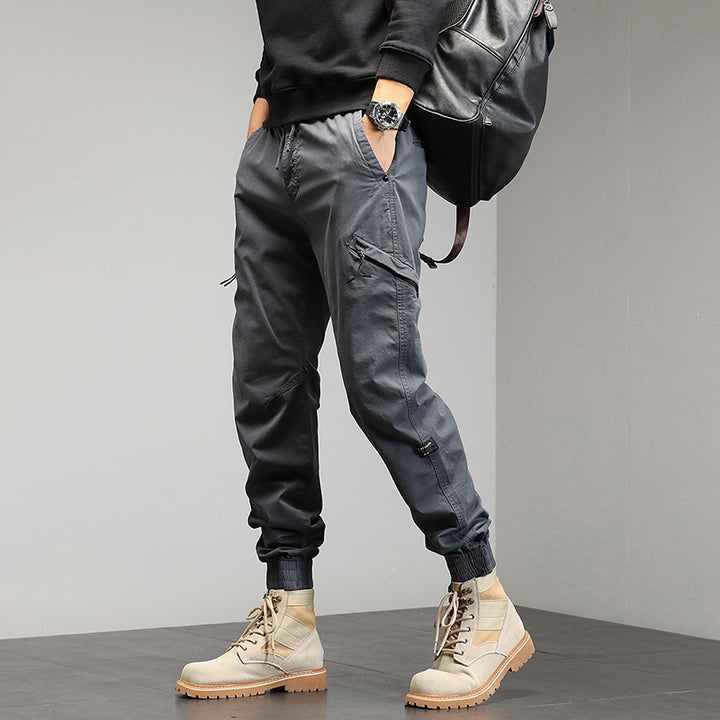 Herren Technische Cargo-Jogginghose mit Bündchen und Multifunktionstaschen Drune