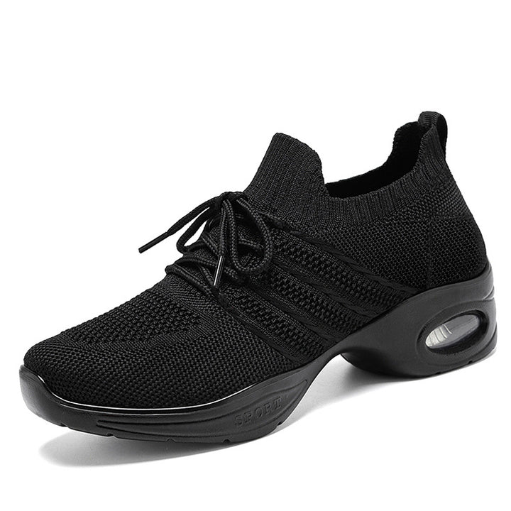 Damen nan avantgardistischer Strick-Plateau-Sneaker mit gepolsterter Air-Unit, sockenähnlichem Einstieg und ergonomischem Memory-Fußbett Drune