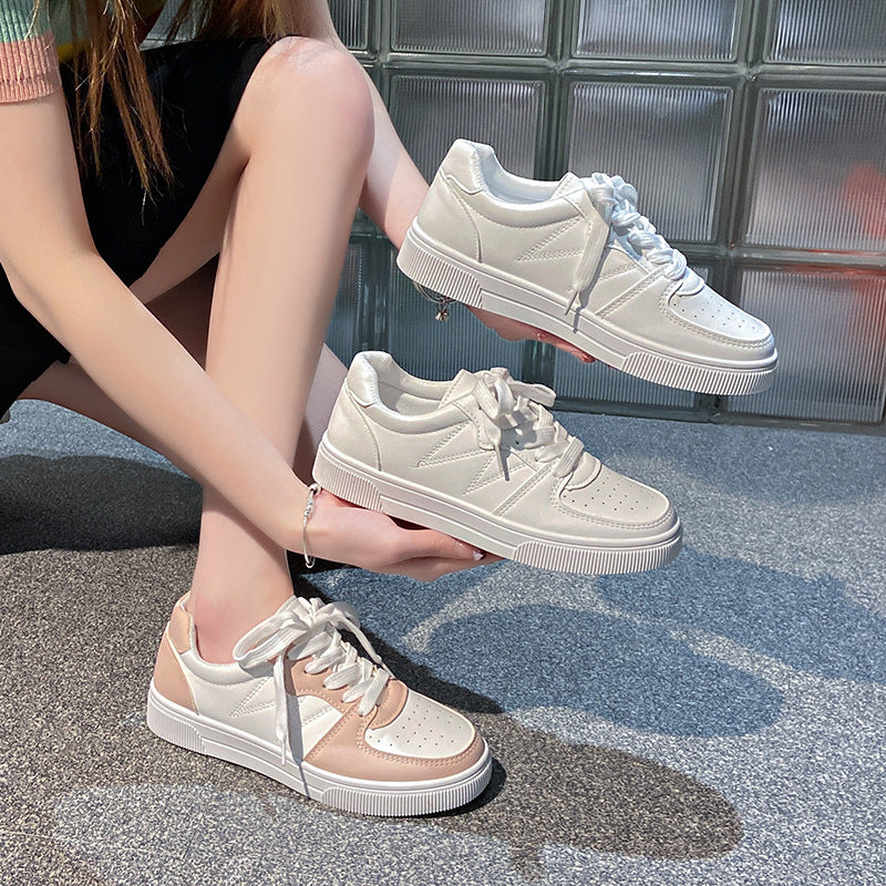 Damen Niedrige Plateausneaker mit gepolstertem Schaft und klassischer Schnürung Drune