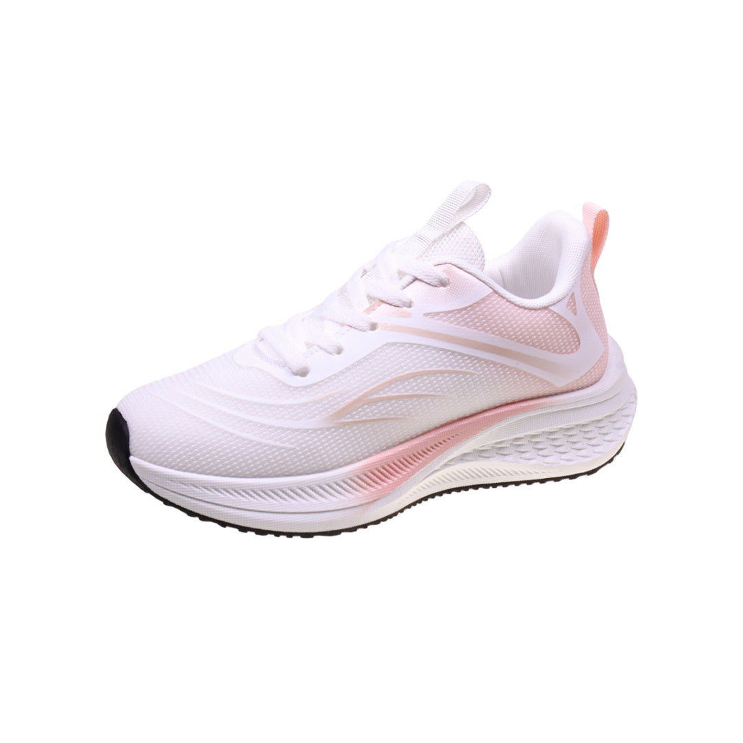 Damen Leichter Laufsneaker mit dicker Dämpfungs-Plateausohle und atmungsaktivem Mesh-Obermaterial Drune