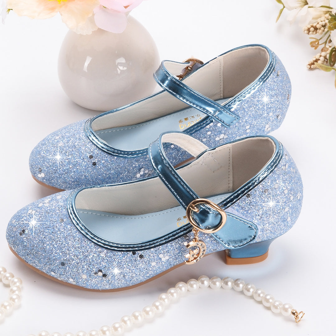 Mädchen Glitzernde Mary Jane Schuhe mit dekorativer Schnalle Drune