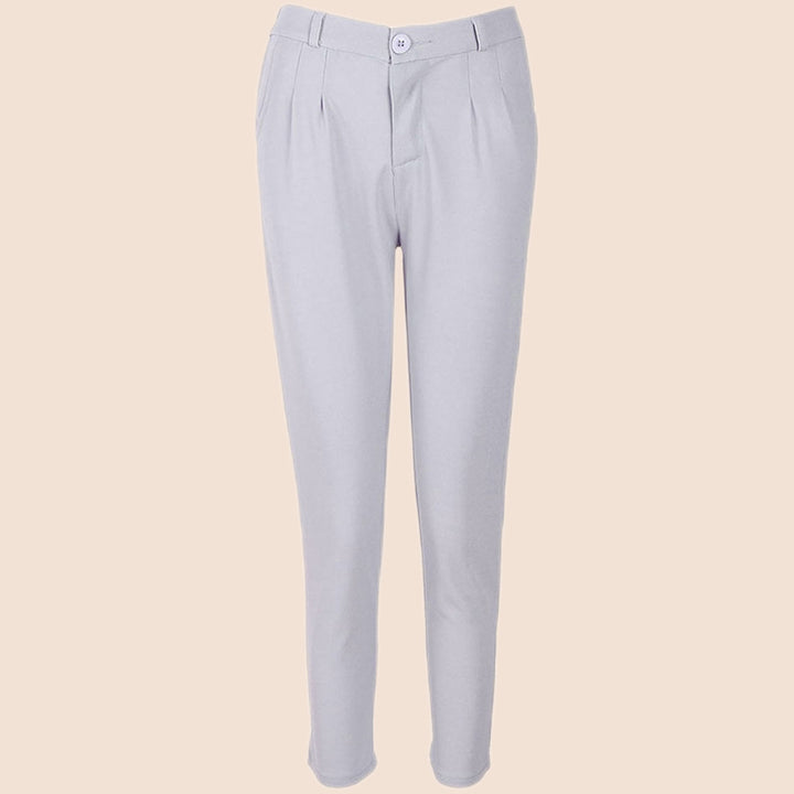 Damen Elegante Chino-Hose mit Bundfalten und hohen Taschen Drune