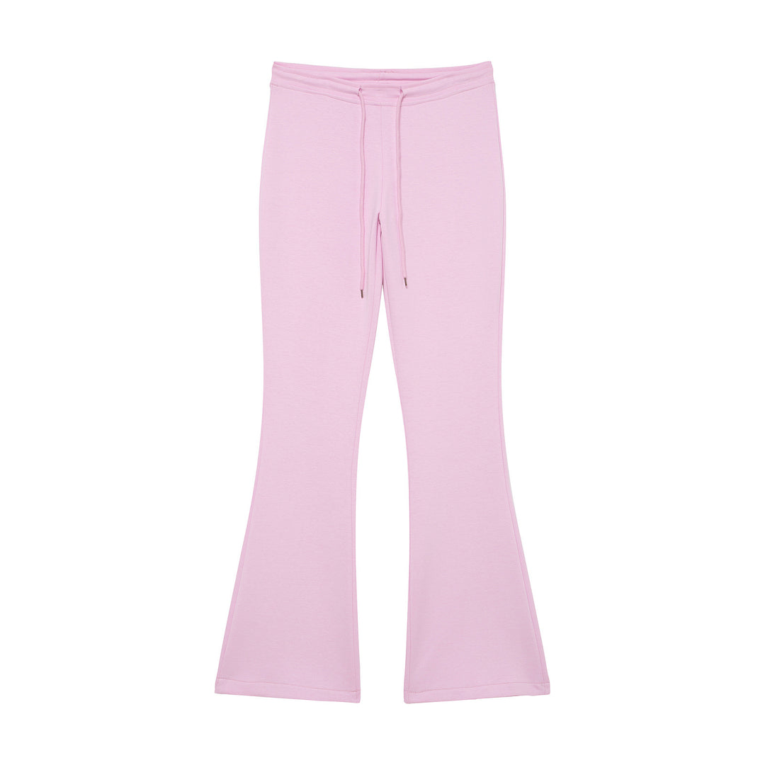Damen Highwaist Schlaghose aus weichem Sweat mit Tunnelzug Drune