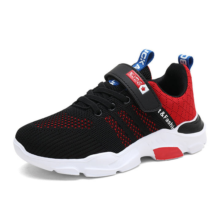 Unisex Kinder-Sneaker mit atmungsaktivem Strickschaft und Klettverschluss Drune