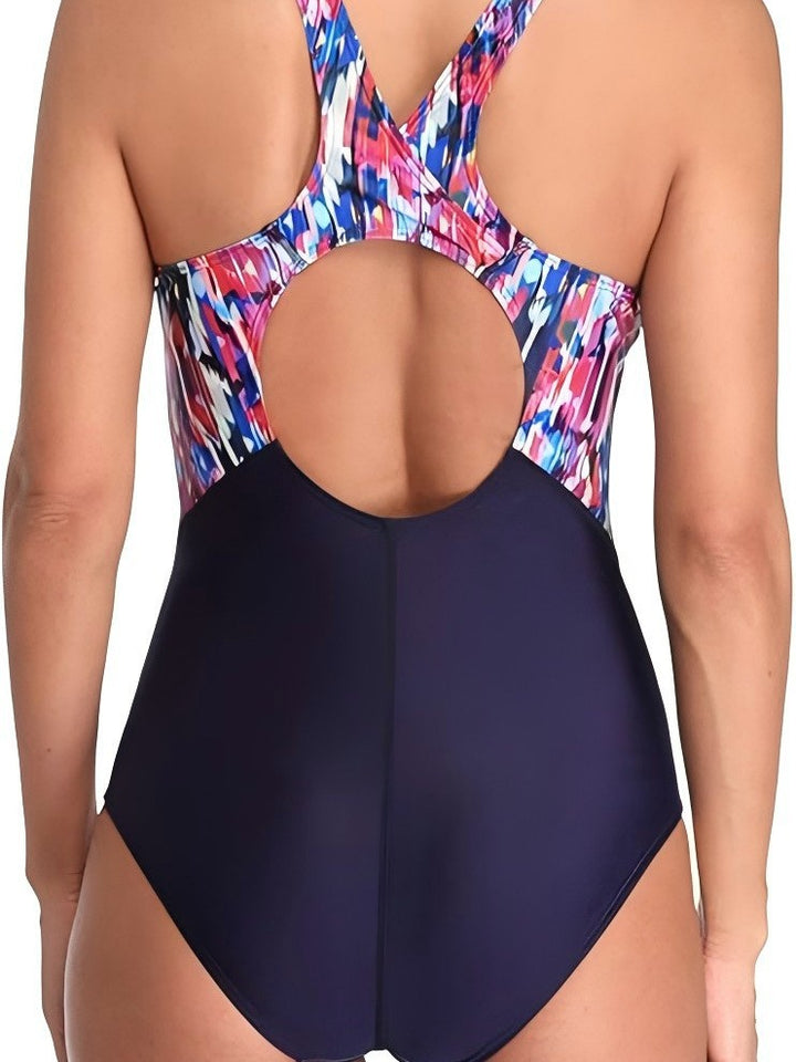 Damen Racerback Athletic Einteiler Badeanzug Drune