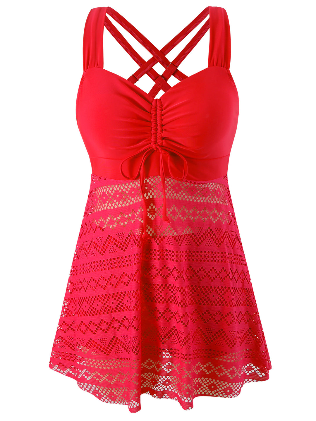 Damen Schwimmkleid mit raffinierter Rückenpartie und sehr elastischer Stoffqualität Drune