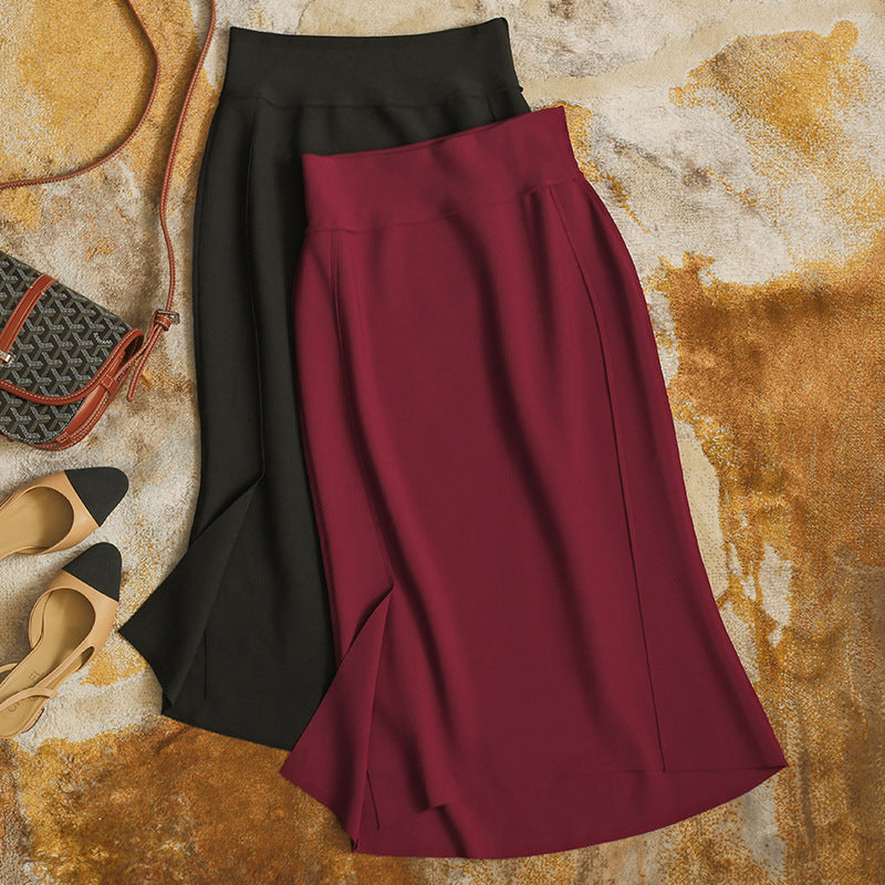 Damen Eleganter und figurbetonter Midi-Rock Drune