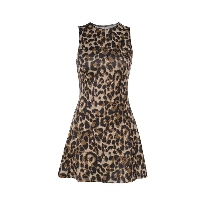 Damen Etuikleid mit Leopardenmuster und figurbetontem Schnitt Drune