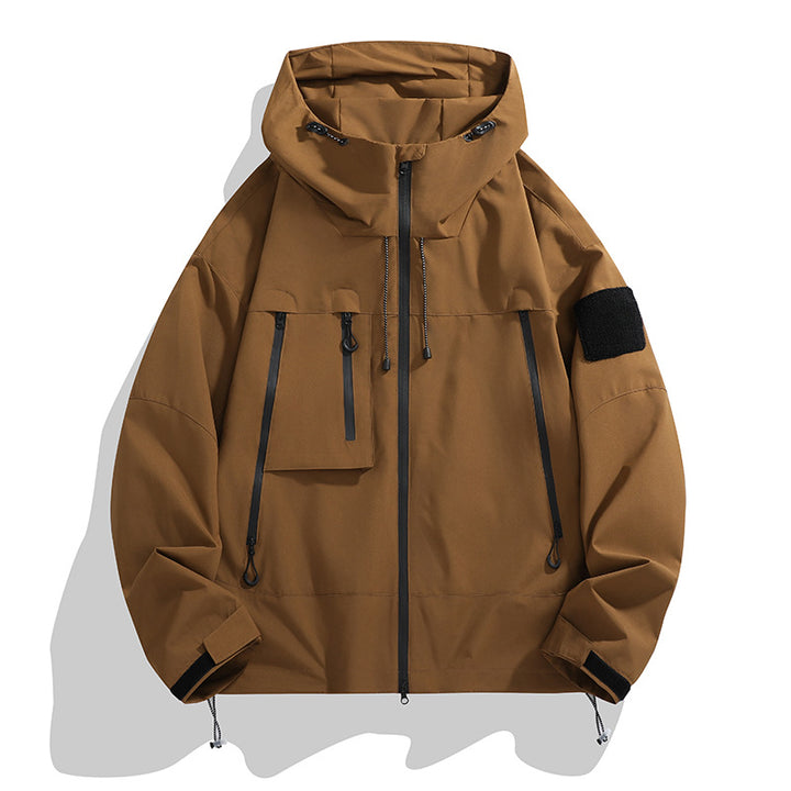 Damen technische Outdoor-Jacke mit verstellbarem Kapuzensystem und multifunktionalen Taschen Drune