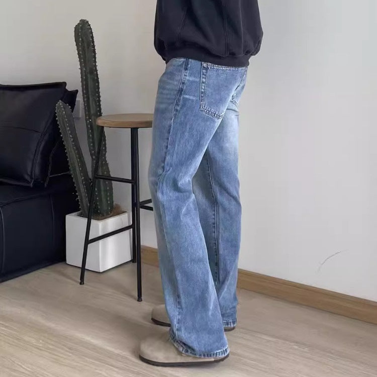 Herren Modische Bootcut Jeans Drune