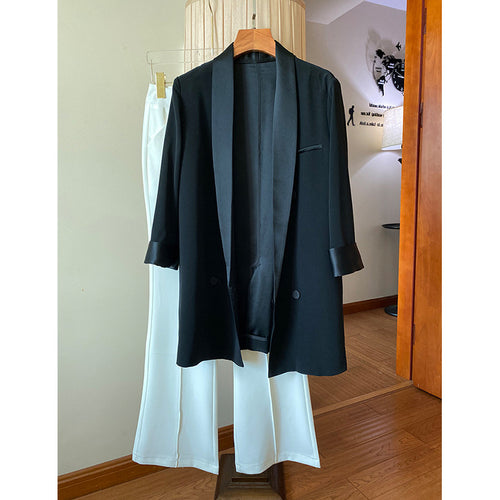 Damen Eleganter Smoking-Blazer Drune