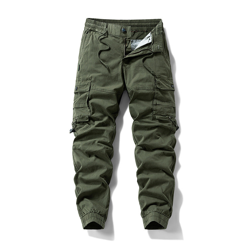 Herren Tactical-Utility Cargohose im Joggercut mit verstärkten Kniepartien, elastischem Komfortbund und Organizer-Taschen Drune