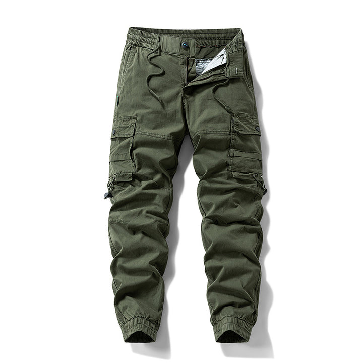 Herren Tactical-Utility Cargohose im Joggercut mit verstärkten Kniepartien, elastischem Komfortbund und Organizer-Taschen Drune